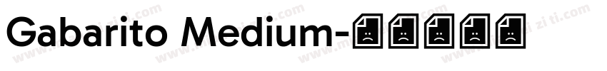 Gabarito Medium字体转换